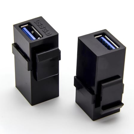 6088 USB 3.0 A Dişi To Dişi Keystone Jack Adaptör Çevirici Uzatma Dönüştürücü Ara Bağlantı