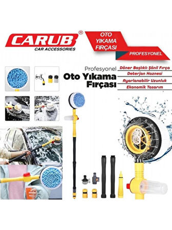 Carub Oto Yıkama Fırçası Mop Profesyonel 100CM