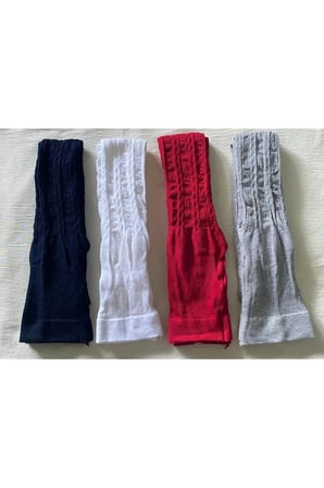 4'lü Paket Kız Çocuk Külotlu Çorap ( Pamuklu , Desenli , Karına , Kışlık Külotlu Çorap )