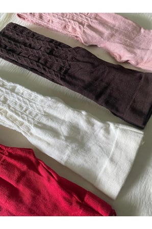 4'lü Paket Kız Çocuk Külotlu Çorap ( Pamuklu , Desenli , Karına , Kışlık Külotlu Çorap )