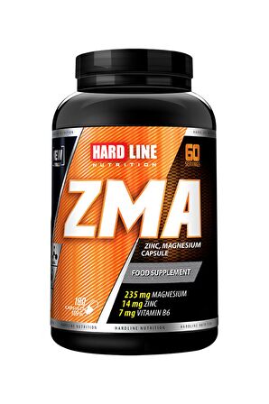 Hardline Vitamin ZMA 180 Kapsül 60 Servis Çinko Magnezyum B6