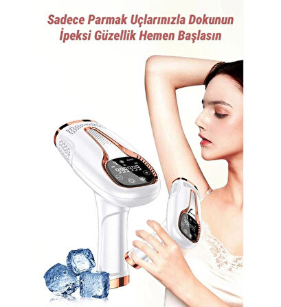 Yeni Nesil IPL Buz Lazer Cihazı Otomatik/Manuel Ayarlanbilir Seviye Tüm vücut Epilasyon 999.999 Atım