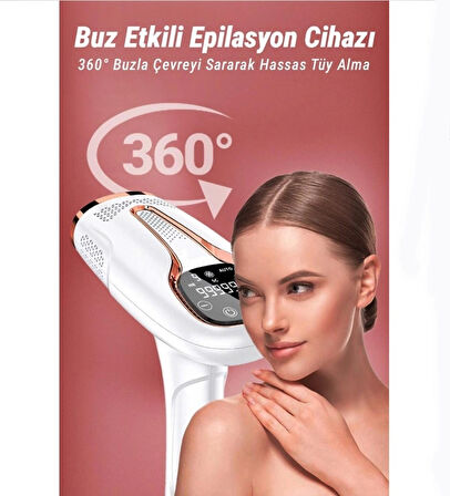 Yeni Nesil IPL Buz Lazer Cihazı Otomatik/Manuel Ayarlanbilir Seviye Tüm vücut Epilasyon 999.999 Atım