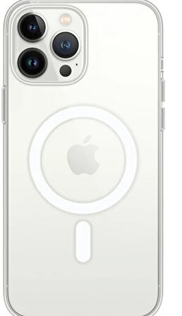 iPhone 13/13pro/14 MagSafe Uyumlu Güçlü Manyetik Kılıf, +KIRLMAZ CAM 2Sİ1 ARADA