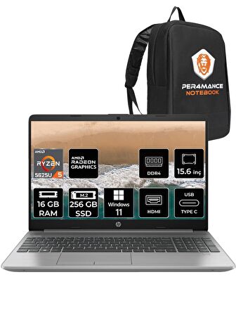 HP 255 G9 RYZEN 5 5625U 16GB RAM 256GB SSD 15.6'' FHD W11PRO 723Q2EA & PER4 ÇANTA 