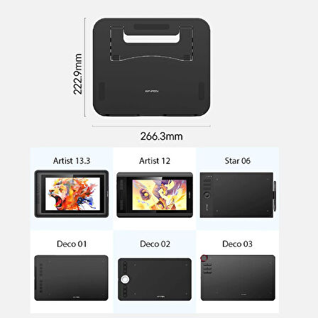 XP-Pen 13.3 İnçe kadar Tabletler İçin Grafik Ekran Tablet Standı (Artist 12 and Artist 13.3)