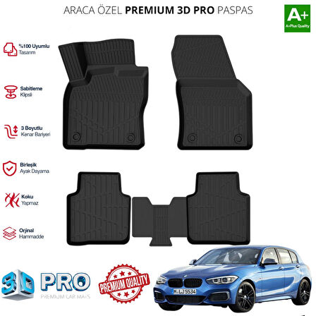 BMW F20 ARACA ÖZEL 3D PASPAS 2011 2012 2013 2014 2015 2016 2017 2018 2019