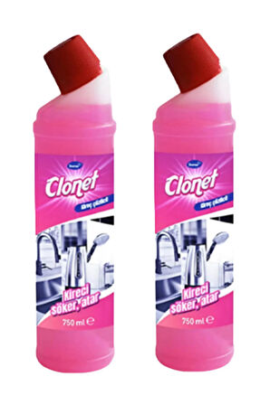  Clonet Extra 750 ML +  Banyo Temizleyici Ve Kireç Çözücü 750 ML