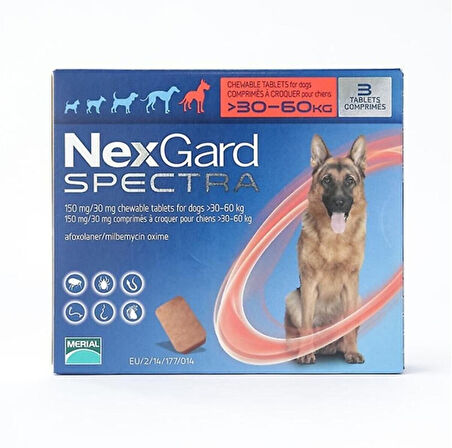 Nexgard Spectra XL (30-60 kg) Köpekler İçin 1 Kutu