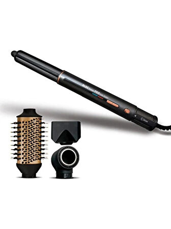 kiwi  Khs-2080 Hava Üflemeli Saç Şekillendirme ve Kurutma Seti, BLDC Motor, 3Isı+3Hız+Soğuk Hava