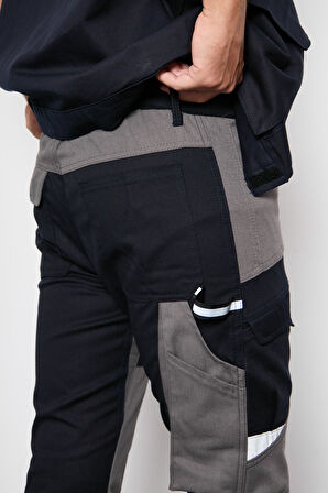  Orange Safety Lacivert Takım Mısır Harman Karışımı Yelek + Pantolon