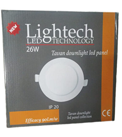 Lightech led technology 26W Tavan Downlight Led Panel