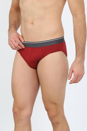 Moda Çizgi Erkek Pamuk 3lü Bordo Beyaz Gri Likralı Slip 40128 ÇOK RENKLİ
