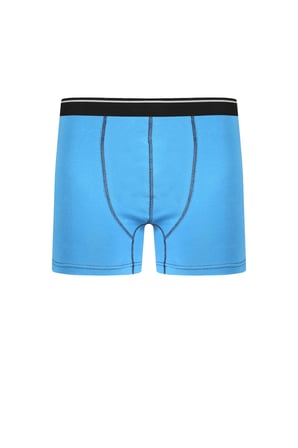 Moda Çizgi Erkek Pamuk Likralı Boxer Mavi 40133