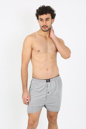 Modi Erkek Penye Boxer Gri 40091
