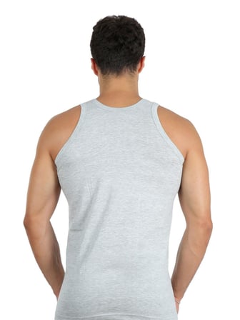 Moda Çizgi Erkek Penye Gri 6566