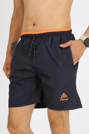 Moda Çizgi Erkek Lacivert Deniz Şortu 27485