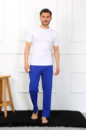 Celira Erkek Pamuk Saks Tek Alt Pijama 27495