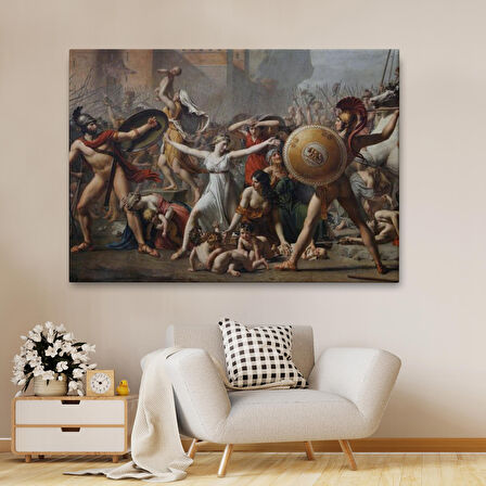 Antik Roma'da Sabineli Kadınların Müdahalesi Tablosu -6550