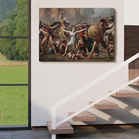 Antik Roma'da Sabineli Kadınların Müdahalesi Tablosu -6550