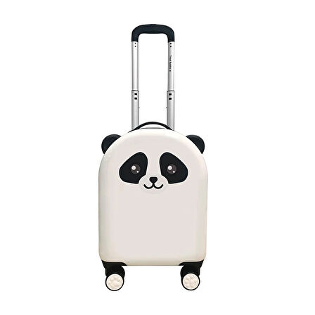 travelbuddies Travel Buddies Sevimli Panda Bavul Siyah Beyaz