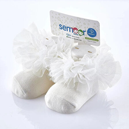 SEMOOR Kız Bebe Kokoş Patik Pamuklu (penye) 3'lü