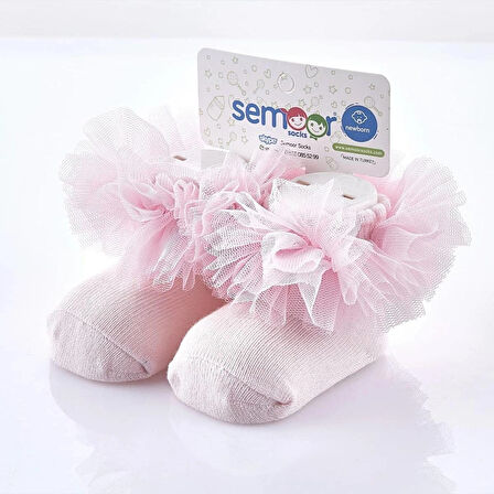 SEMOOR Kız Bebe Kokoş Patik Pamuklu (penye) 3'lü