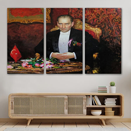 Keskin Bakışlı Atatürk Tablosu-6553