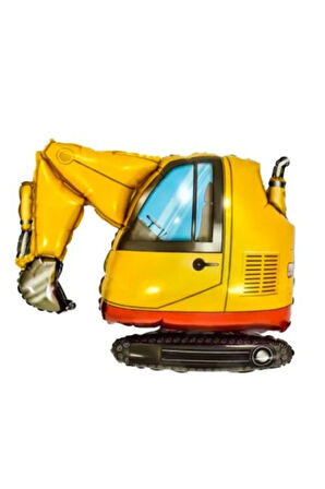 İNŞAAT TEMALI İŞ MAKİNALARI KEPÇE FOLYO BALON