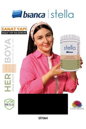 Stella Su Bazlı Saf Akrilik Boya Kırık Beyaz