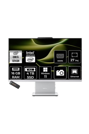 IdeaCentre 27IRH9 i5 13420H 16GB 4TB SSD 27" FHD W11P Gri All in One Bilgisayar