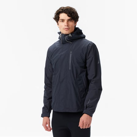 Nautica Erkek Siyah Regular Fit Kapüşonlu Su Geçirmez Yağmurluk
