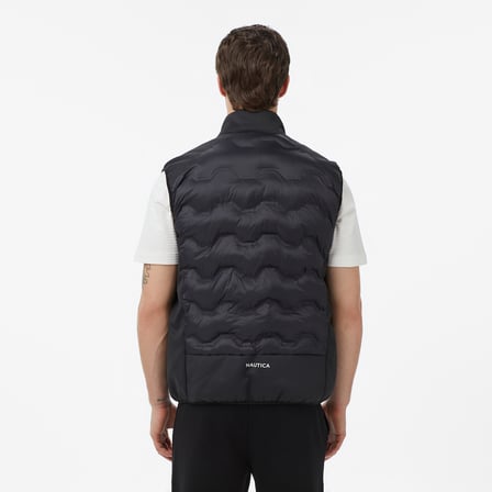 Nautica Erkek Siyah Regular Fit Su İtici Yelek