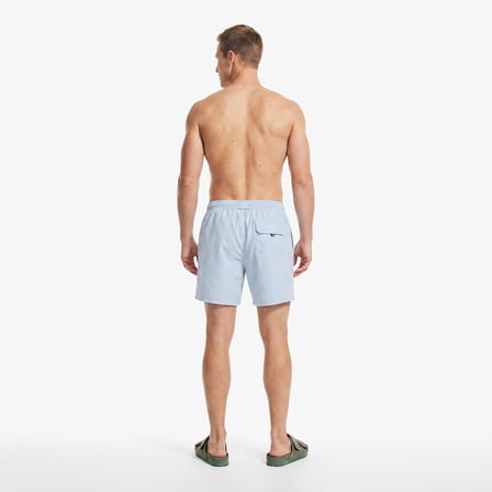 Nautica Erkek Mavi Regular Fit Desenli Deniz Şortu