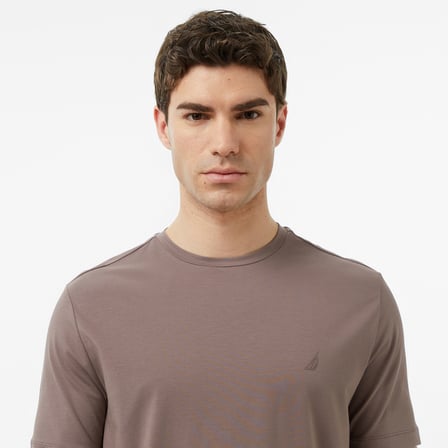 Nautica Erkek Kahverengi Regular Fit T-Shirt