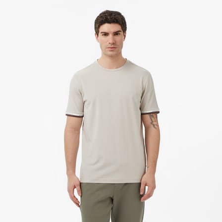 Nautica Erkek Bej Regular Fit T-Shirt
