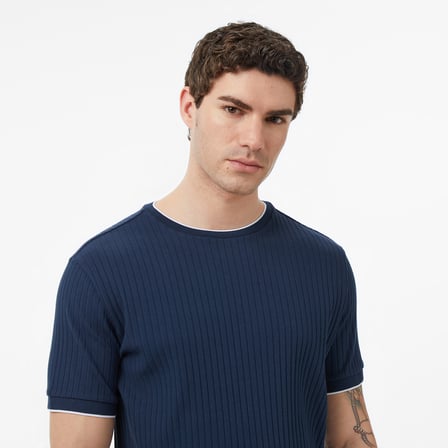 Nautica Erkek Lacivert Regular Fit T-Shirt