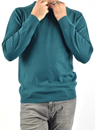 ET 3621 TWİSTER BİSİKLET YAKA KAZAK/PETROL/L