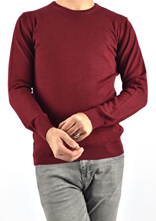 ET 3621 TWİSTER BİSİKLET YAKA KAZAK/BORDO/S