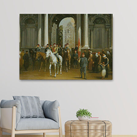 Abdülhamin Han Dolmabahçe Sarayı Tablosu-6557