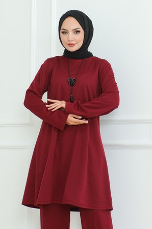 takım elbise bordo 107