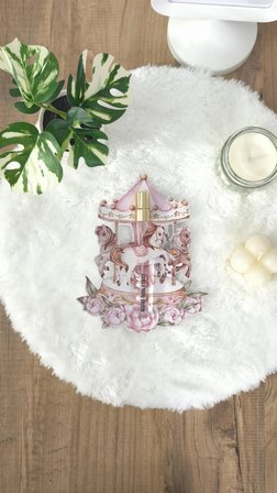 Pamuğum Atelier Kişiye Özel Tasarım Kartlı Pembe Atlı Karınca 10 ml kolonya Şişesi Doğum ve Doğum Günü Hediyeliği (15 Adet)