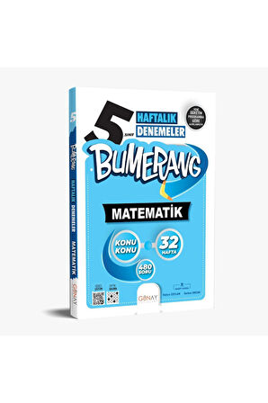 5.SINIF BUMERANG MATEMATİK 32 HAFTALIK DENEMELER 2024-2025 YENİ MÜFREDAT