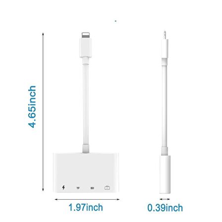 Apple Lightning To USB Lightning Micro Sd Tf Kart Okuyucu Çevirici Dönüştürücü Adaptör