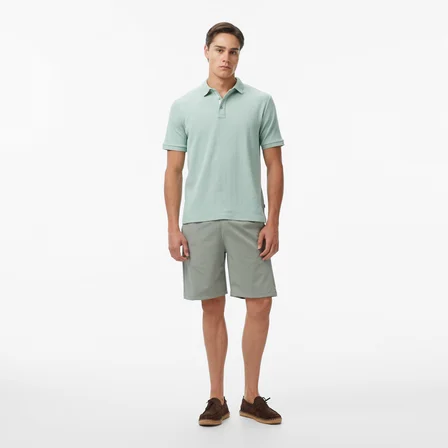 Nautica Erkek Yeşil Regular Fit Polo Yaka T-Shirt