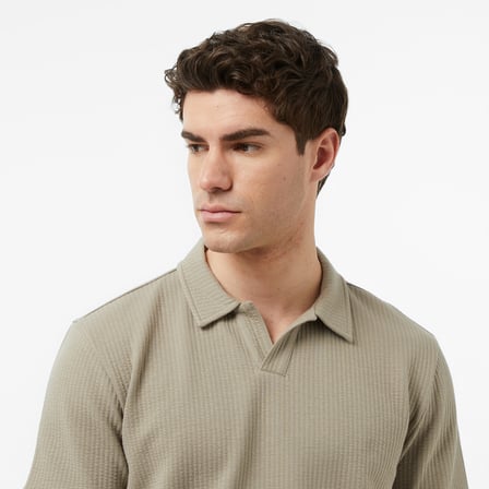 Nautica Erkek Bej Regular Fit Polo Yaka T-Shirt