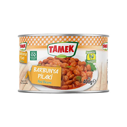 Tamek Barbunya ve Fasulye Pilaki Konserve 400 gr x 4 lü Karma Paket