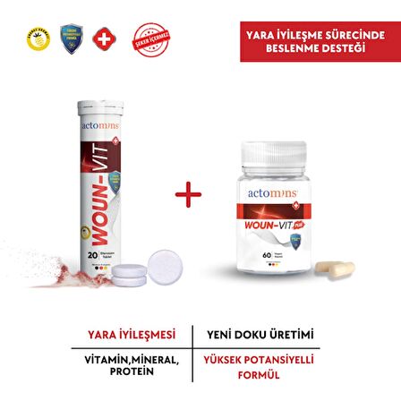 Actomins Woun-Vit + Woun-Vit Plus