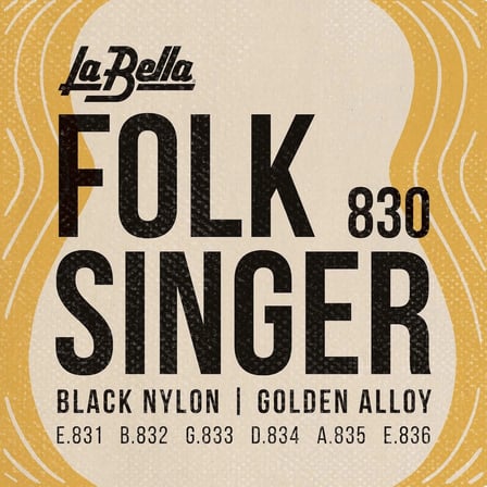 La Bella 653927 Klasik Gitar için Folk Singer Tel Seti