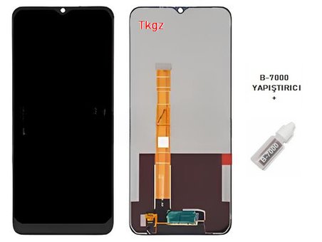 Tkgz Oppo Realme C21Y Lcd Ekran Dokunmatik SERVİCE PACK LCD + B-7000